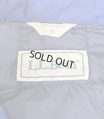 画像2: 90'S LL Bean ナイロン シャツ型 ダウンジャケット ダークブルー (VINTAGE)