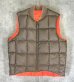 画像1: 70'S WOOLRICH WOOLEN MILLS "THE TETON" リバーシブル ダウンベスト TALONアルミジップ タン/オレンジ (VINTAGE) (1)