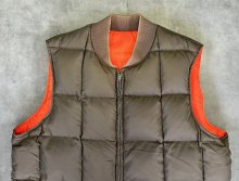 他の写真1: 70'S WOOLRICH WOOLEN MILLS "THE TETON" リバーシブル ダウンベスト TALONアルミジップ タン/オレンジ (VINTAGE)