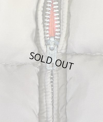 画像3: 70'S WOOLRICH WOOLEN MILLS "THE TETON" リバーシブル ダウンベスト TALONアルミジップ タン/オレンジ (VINTAGE)