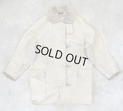 画像1: 80'S E.A.FAY キャンバス ファイヤーマンコート ベージュ USA製 (VINTAGE)