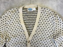 他の写真1: 80'S ROYAL NORTH MILLS OUTFITTERS ニットカーディガン バーズアイ柄 USA製 (VINTAGE) 