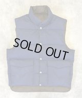 70'S JC PENNEY リバーシブル ダウンベスト ネイビー/ブラウン (VINTAGE)