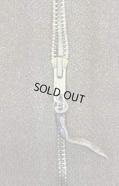 画像2: 60'S UNKNOWN オープンカラー ハの字ポケット ウール スポーツジャケット TALONジップ ブラウン (VINTAGE)