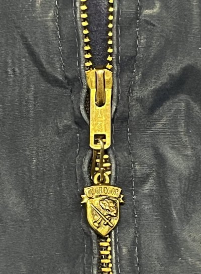 画像4: 70'S McGREGOR "DRIZZLER" チンスト付き ドリズラージャケット TALONジップ ネイビー USA製 (VINTAGE)