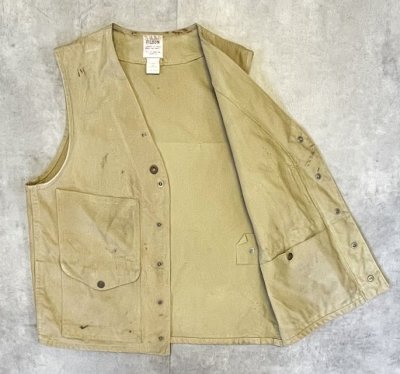画像3: 80'S C.C.FILSON キャンバス ハンティングベスト ベージュ USA製 (VINTAGE)