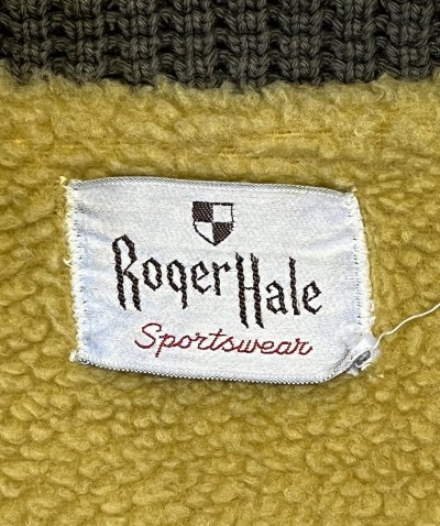 画像2: 70'S ROGER HALE SPORTSWEAR 裏地ボア ファラオジャケット CONMATICブラスジップ カーキ (VINTAGE)