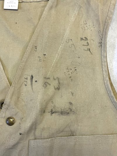 画像4: 80'S C.C.FILSON キャンバス ハンティングベスト ベージュ USA製 (VINTAGE)