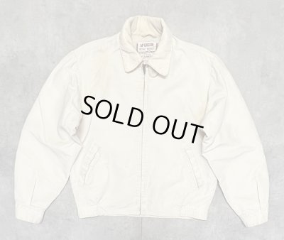 画像1: 60'S McGREGOR "NYLON ANTI-FREEZE" 裏地付き ドリズラージャケット ホワイト USA製 (VINTAGE)