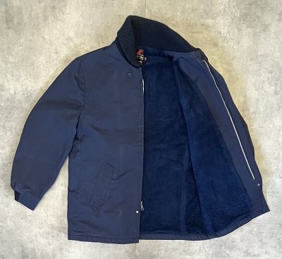 画像3: 70'S SEARS 裏地ボア ファラオジャケット GRIPPER ZIPPERアルミジップ ネイビー (VINTAGE)