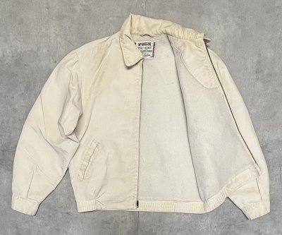 画像4: 60'S McGREGOR "NYLON ANTI-FREEZE" 裏地付き ドリズラージャケット ホワイト USA製 (VINTAGE)