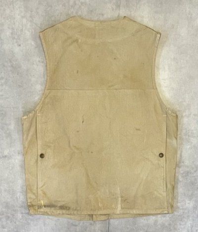 画像7: 80'S C.C.FILSON キャンバス ハンティングベスト ベージュ USA製 (VINTAGE)