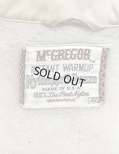 画像2: 60'S McGREGOR "NYLON ANTI-FREEZE" 裏地付き ドリズラージャケット ホワイト USA製 (VINTAGE)