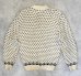 画像3: 80'S ROYAL NORTH MILLS OUTFITTERS ニットカーディガン バーズアイ柄 USA製 (VINTAGE)  (3)