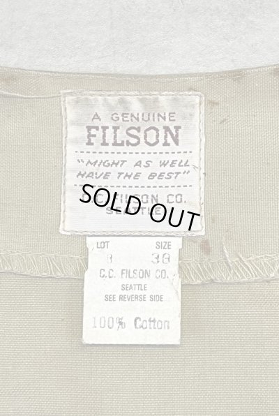画像2: 80'S C.C.FILSON キャンバス ハンティングベスト ベージュ USA製 (VINTAGE)