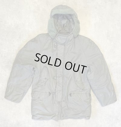 画像1: 70'S アメリカ軍 USAF "CWU-8/P" 後期モデル ラビットパーカー セージグリーン (VINTAGE) 