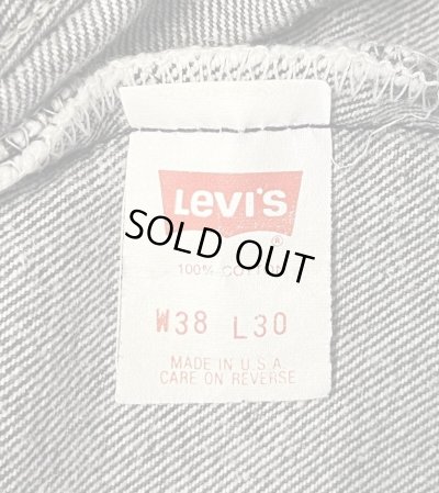 画像2: 90'S LEVIS 501 デニム 先染めブラック W38L30 USA製 (VINTAGE)
