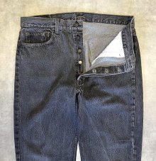 他の写真1: 90'S LEVIS 501 デニム 先染めブラック W38L30 USA製 (VINTAGE)