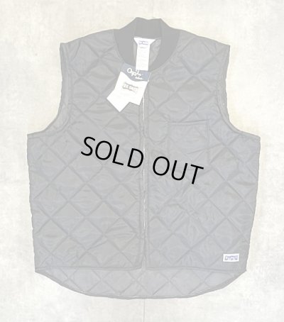 画像1: 80'S BIG SMITH 三角タグ キルティングベスト ブラック USA製 (DEADSTOCK)