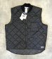 画像1: 80'S BIG SMITH 三角タグ キルティングベスト ブラック USA製 (DEADSTOCK) (1)