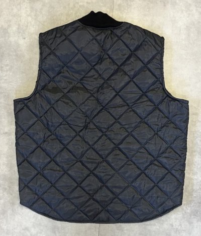 画像4: 80'S BIG SMITH 三角タグ キルティングベスト ブラック USA製 (DEADSTOCK)