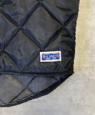 画像3: 80'S BIG SMITH 三角タグ キルティングベスト ブラック USA製 (DEADSTOCK)