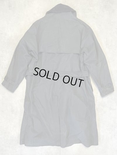 画像4: 80'S BARBOUR 3クレスト "TRENCH COAT" 旧タグ オイルド トレンチコート ネイビー イングランド製 (VINTAGE)