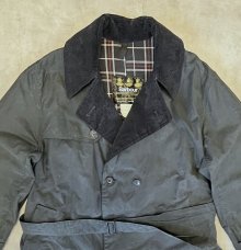 他の写真2: 80'S BARBOUR 3クレスト "TRENCH COAT" 旧タグ オイルド トレンチコート ネイビー イングランド製 (VINTAGE)