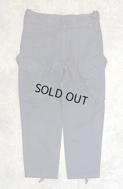 画像1: イギリス軍 ROYAL NAVY 斜めポケット カーゴパンツ ネイビー (VINTAGE)