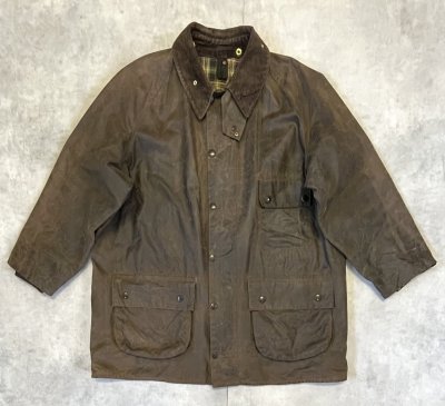 画像1: 90'S BARBOUR 3クレスト "SOLWAY ZIPPER" 旧タグ オイルドジャケット ブラウン イングランド製 (VINTAGE)