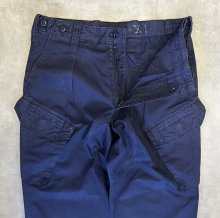 他の写真1: イギリス軍 ROYAL NAVY 斜めポケット カーゴパンツ ネイビー (VINTAGE)