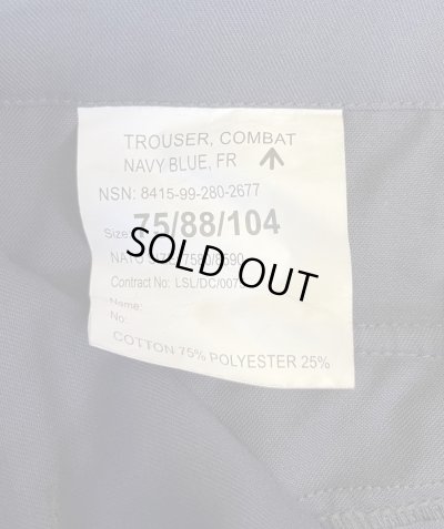 画像2: イギリス軍 ROYAL NAVY 斜めポケット カーゴパンツ ネイビー (DEADSTOCK)