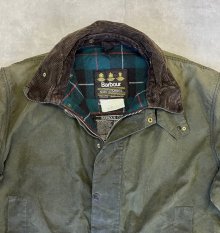 他の写真2: 90'S BARBOUR 3クレスト "NORTHUMBRIA" 旧タグ 裏地ウール オイルドジャケット オリーブ イングランド製 (VINTAGE)