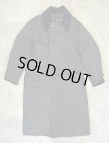 80'S BARBOUR 3クレスト "TRENCH COAT" 旧タグ オイルド トレンチコート ネイビー イングランド製 (VINTAGE)