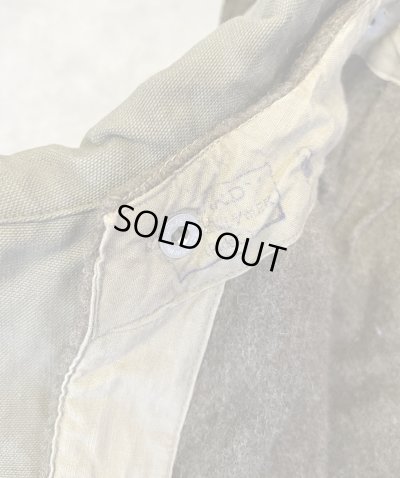 画像4: 50'S フランス軍 ウールライナー付き モーターサイクルコート オリーブ (VINTAGE)