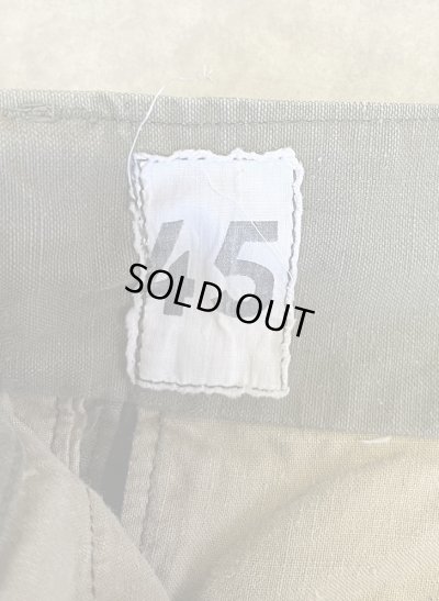 画像2: 50'S フランス軍 M47 フィールドパンツ 前期型 カーキ (VINTAGE)