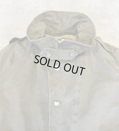 画像3: 50'S フランス軍 ウールライナー付き モーターサイクルコート オリーブ (VINTAGE)