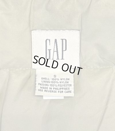 画像2: 00'S GAP 旧タグ 裏地キルティング ナイロン ドリズラージャケット ダークブラウン (VINTAGE)