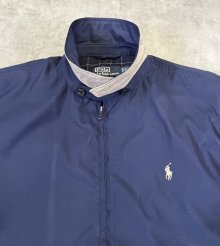 他の写真2: 90'S RALPH LAUREN チンスト付き ドリズラージャケット ネイビー (VINTAGE)