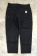 画像3: CARHARTT ダブルニー ダック ペインターパンツ ブラック W38L30 (VINTAGE) (3)