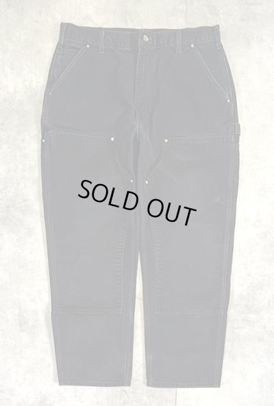 画像1: CARHARTT ダブルニー ダック ペインターパンツ ブラック W38L30 (VINTAGE)