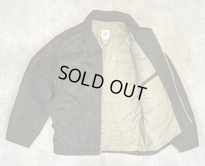 画像3: 00'S GAP 旧タグ 裏地キルティング ナイロン ドリズラージャケット ダークブラウン (VINTAGE)