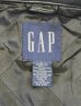 画像2: 00'S GAP 旧タグ 裏地キルティング レザー ライダースジャケット ブラック (VINTAGE) (2)