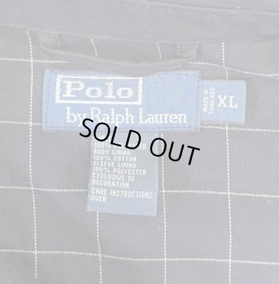 画像2: 90'S RALPH LAUREN チンスト付き ドリズラージャケット ブラック (VINTAGE)