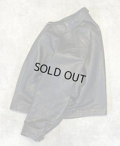 画像4: 00'S GAP 旧タグ 裏地キルティング レザー ドリズラージャケット ブラック (VINTAGE)