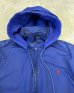 画像3: 90'S RALPH LAUREN チンスト付き フード付き 裏地フリース ドリズラージャケット ダークブルー (VINTAGE) (3)