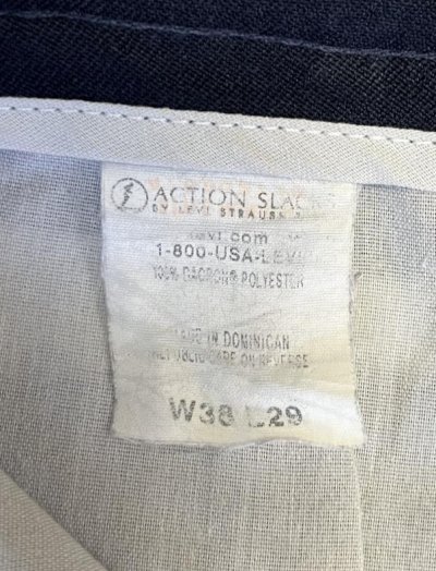 画像3: 00'S LEVIS "ACTION SLACKS" スラックス ネイビー (VINTAGE)