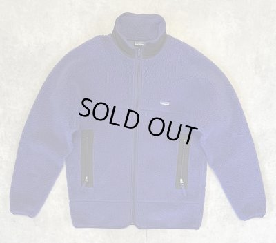 画像1: 90'S PATAGONIA 初期レトロX 裏地P.E.F フリースジャケット パープルブルー USA製 (VINTAGE)