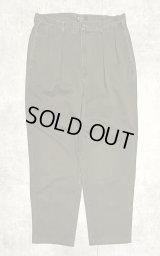 90'S RALPH LAUREN "ボックスロゴ" ツープリーツ チノパンツ オリーブ USA製 (VINTAGE)