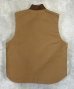 画像5: CARHARTT 裏地キルティング ダックベスト ブラウン メキシコ製 (DEADSTOCK) (5)